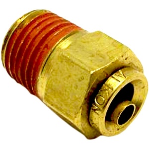 Push To Connect Brass Male Fitting Straight 1/4