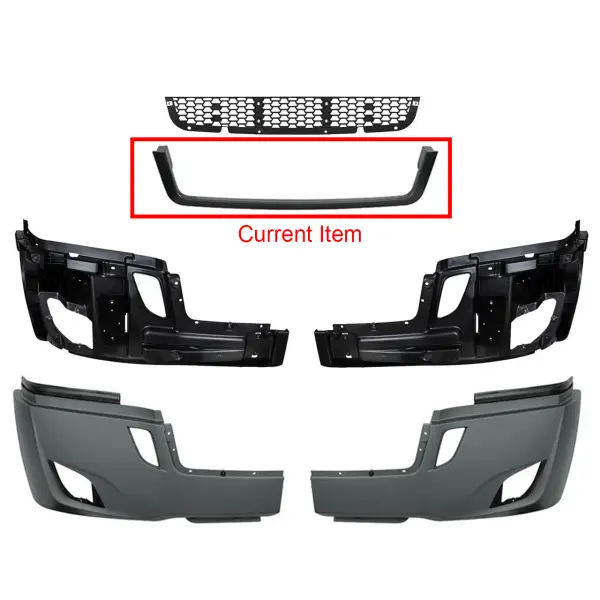 Black Front Bumper Trim for 2018+ Freightliner Cascadia