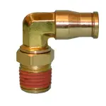 Male Elbow Swivel Brass Fitting 3/8\" OD x 1/2\" NPT 90Â° Angle