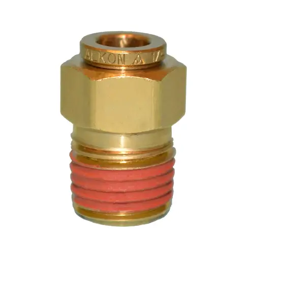 Male Connector Swivel Brass Fitting 3/8\" OD x 1/4\" NPT