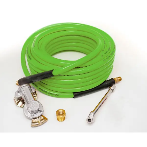 3/8\" x 50ft Air Inflator Kit w/ 300 PSI Air Hose for Truck Tire