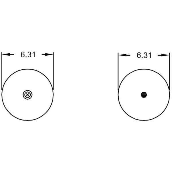 Convoluted Air Spring Replaces W01-358-6897, 2B9-229, 64517