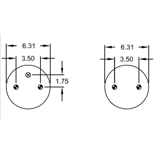 Convoluted Air Spring Replaces W01-358-6947, S-2630, 2B9-201