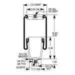 Cabin Air Spring for Peterbilt Replaces W02-358-7036, T81-6002