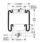 Cabin Air Spring for Kenworth Replaces 1102-0074, W02-358-7064