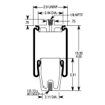 Cabin Air Spring for Navistar/International Replaces W02-358-7081