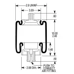 Cabin Air Spring for Kenworth Replaces T81-1000, W02-358-7109