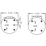 Convoluted Air Spring Replaces S-13034, 2B14-360, W01-358-7135