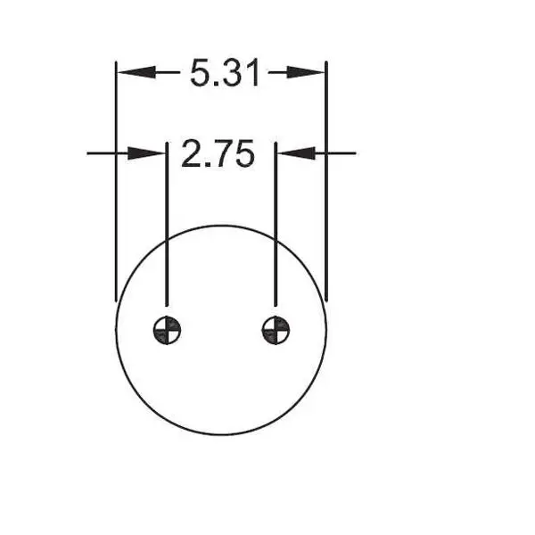 Convoluted Air Spring Replaces W01-358-7659, 2B7-548, R005079