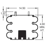 Convoluted Air Spring Replaces W01-358-7797, 64507, FT 530-32 535