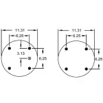 Convoluted Air Spring Replaces S-13041, 3B14-359, W01-358-7818