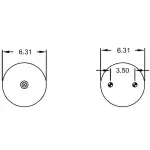 Convoluted Air Spring Replaces S-23114, W01-358-7897, 2B9-495