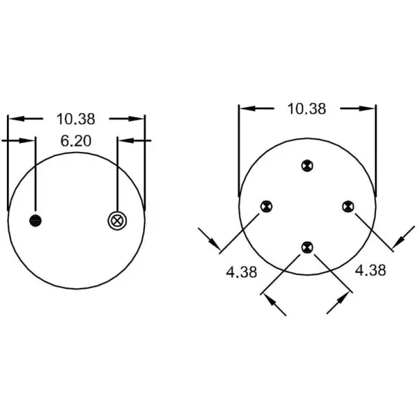 Convoluted Air Spring Replaces ASC 1500, 3B12-335, W01-358-7956