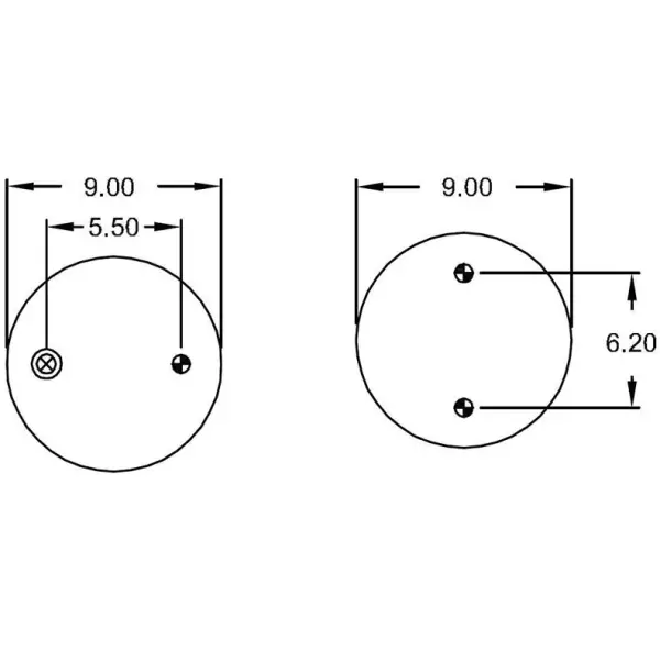 Convoluted Air Spring Replaces S-12405, 3B12-319, 64560, 8032