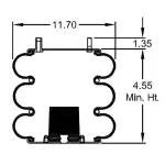 Convoluted Air Spring Replaces S-14487, 3B12-312, W01-358-8033