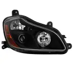 Headlight, Halogen, Black, 2013-2021, Kenworth T680 (RH)