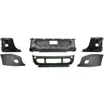 Black Bumper w/Fog Light Hole for 2008-2017 Freightliner Cascadia