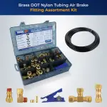 Brass DOT Fitting Assortment Kit 101 pcs w/ Air Tubing