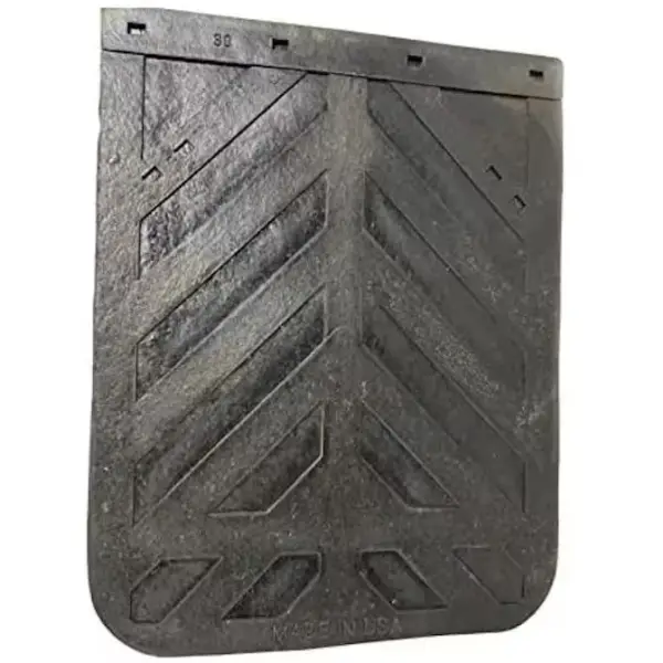 24"X24" Black Rubber Mud Flap Single Piece (Thickness 1/4")