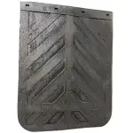 24"X24" Black Rubber Mud Flap Single Piece (Thickness 1/4")