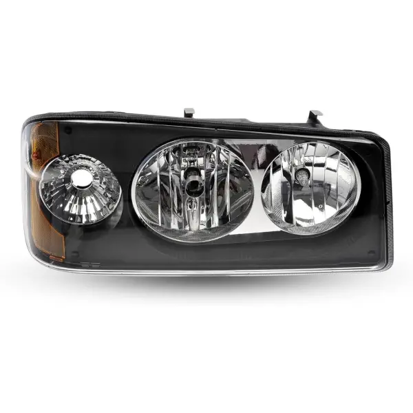 Passenger Side Black Halogen Headlight for Mack Granite Trucks