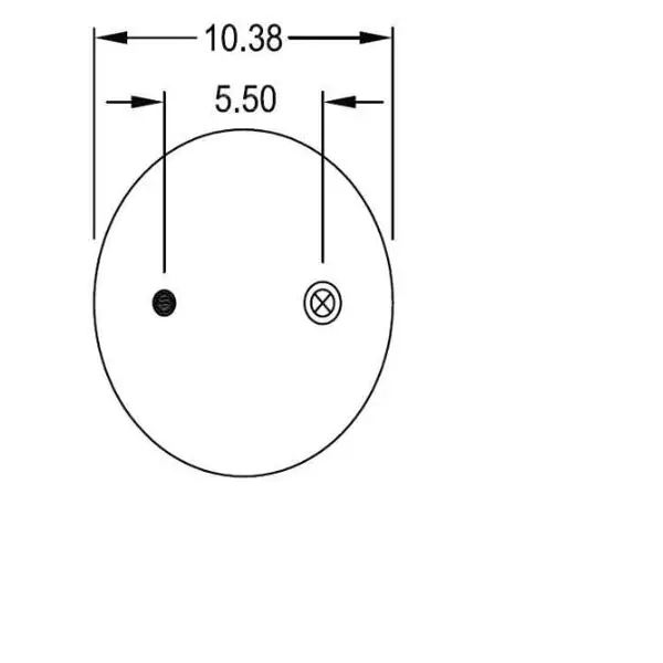 Trailer Air Spring Replaces S-29892, W01-358-8539, 1R13-188