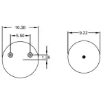 Trailer Air Spring Replaces S-21966, C-21966, W01-455-8708