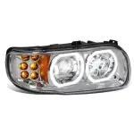 Passenger Side Chrome Housing Led Headlight for Peterbilt Trucks