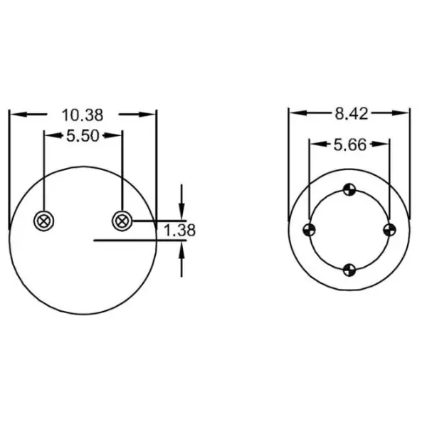 Trailer Air Spring Replaces S-21623, S-22045, W01-358-8755