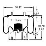 Trailer Air Spring Replaces S-21623, S-22045, W01-358-8755