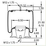 Air Spring for Volvo Replaces 21132005, W01-M58-8468, 1R12-654