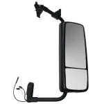 Passenger Side Black Heated Door Mirror for  2004-2017 Volvo VNL