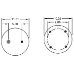 Trailer Air Spring Replaces 905-57-019, S-13160, 1R13-039, 9121