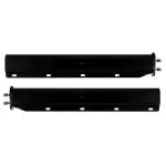 TRMFH302 Straight 2-1/2\" Bolt Pattern 30\" Black Mud Flap Hangers