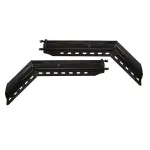 TRMFH305 45 Degree 2-1/2\" Bolt Pattern 30\" Black Mud Flap Hangers