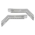 TRMFH306 45 Degree 2\" Bolt Pattern 30\" Chrome Mud Flap Hangers