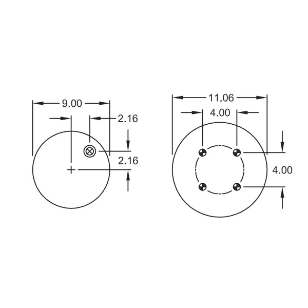 Trailer Air Spring Replaces S-20124, 1R12-375, W01-358-9265