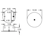 Air Spring for Mack Replaces 25158024, 364SQ27, 1R12-404, 62624