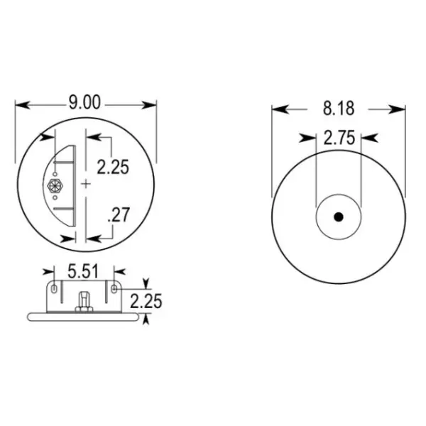 Air Spring for Kenworth Replaces K-303-22, 1R11-221, W01-544-9622