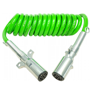 TR831160 7-Way 15ft Green ABS Electric Coil
