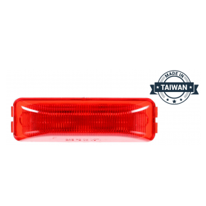 TR56128 LED, Red Rectangular, 4 Diode, Marker Clearance Light (Made in Taiwan)