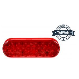 TR56133 LED, Red Oval, 24 Diode, Front/Park/Turn Taillight (Made in Taiwan)