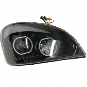Right Side LED Headlight For Freightliner Cascadia w/ Halo